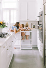 Charger l'image dans la galerie, learning tower for two kids twins learning tower white tour d'apprentissage pour jumeaux