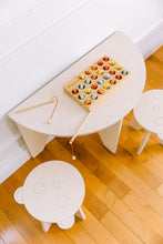 Load image into Gallery viewer, Ensemble demi-table et tabourets pour enfants kids half play table set with stools petit apprenti