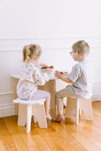 Load image into Gallery viewer, Ensemble demi-table et tabourets pour enfants kids half play table set with stools petit apprenti