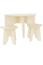 Load image into Gallery viewer, Ensemble demi-table et tabourets pour enfants kids half play table set with stools petit apprenti
