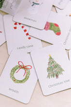 Load image into Gallery viewer, holiday season learning magnets learning cards for kids aimants d'apprentissage temps des fêtes cartes d'apprentissage pour enfants
