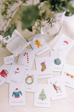 Load image into Gallery viewer, holiday season learning magnets learning cards for kids aimants d'apprentissage temps des fêtes cartes d'apprentissage pour enfants