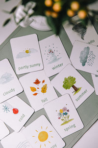 weather learning magnets learning cards for kids aimants d'apprentissage météo cartes d'apprentissage pour enfants