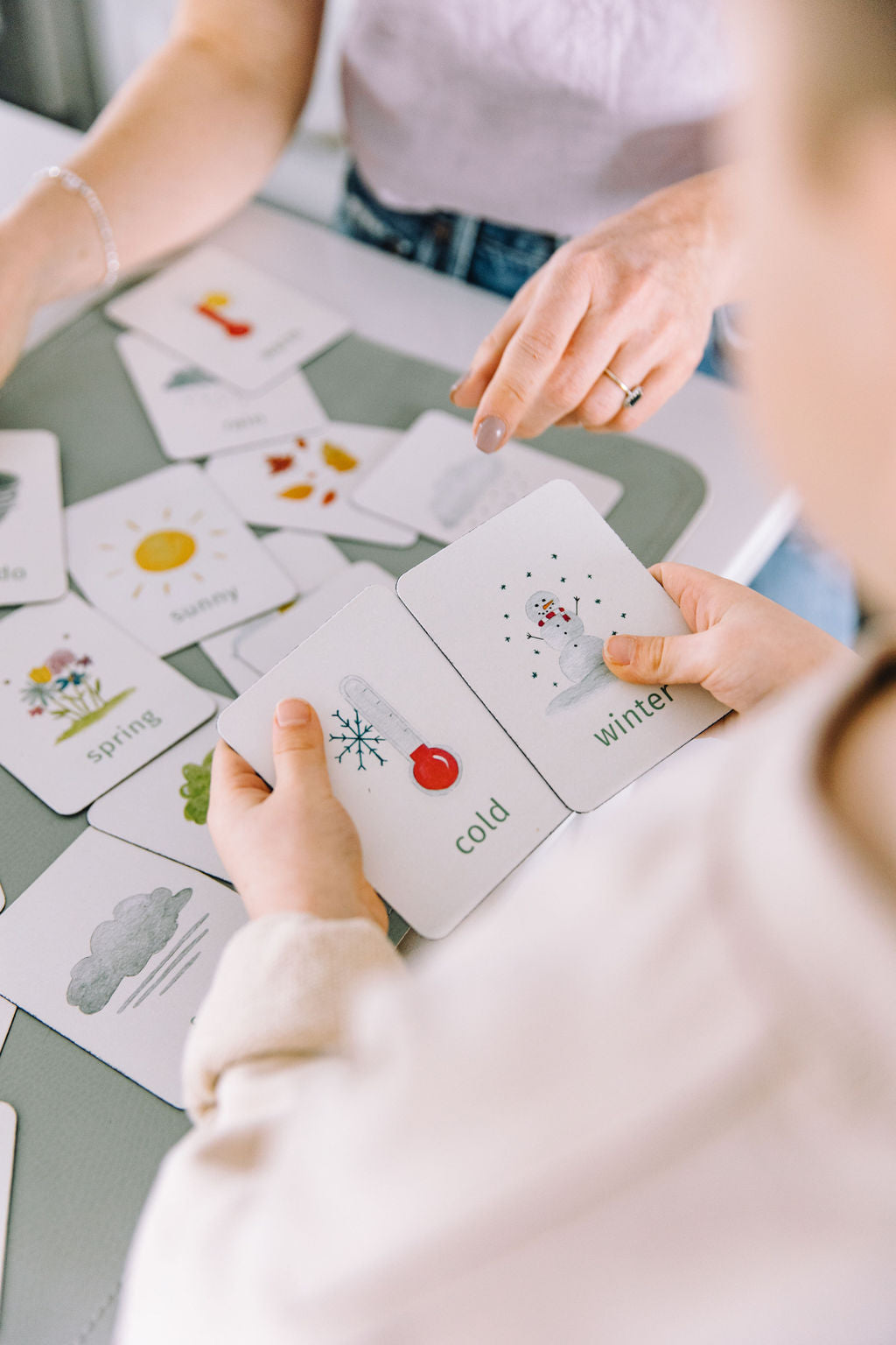 Set of learning magnets | weather & seasons – petit apprenti